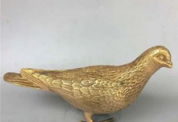 黃銅鴿子銅雕廠家 仿古動物銅雕