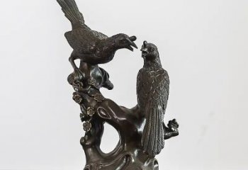 喜鵲銅雕廠(chǎng)家 抽象動(dòng)物銅雕