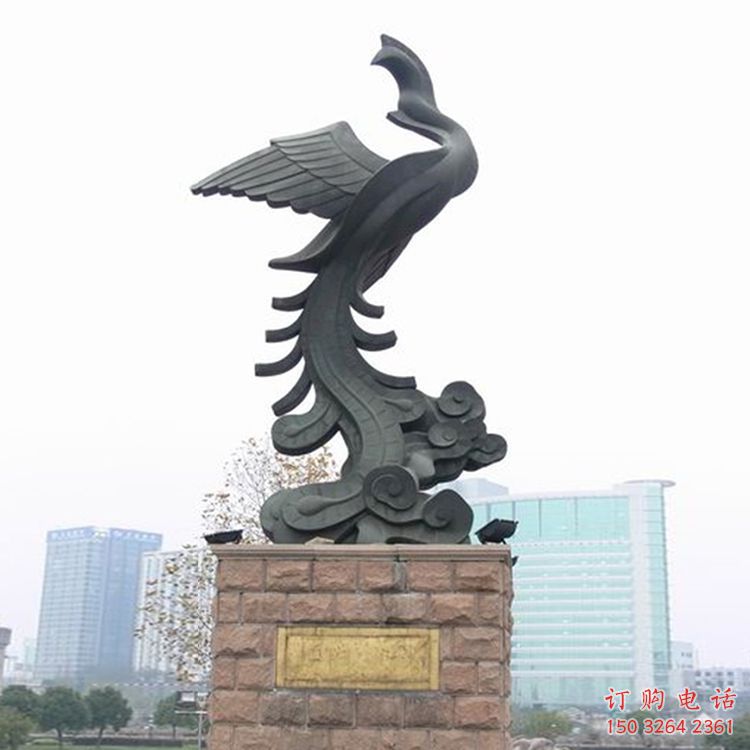 鳳凰銅雕廠家 抽象動(dòng)物銅雕