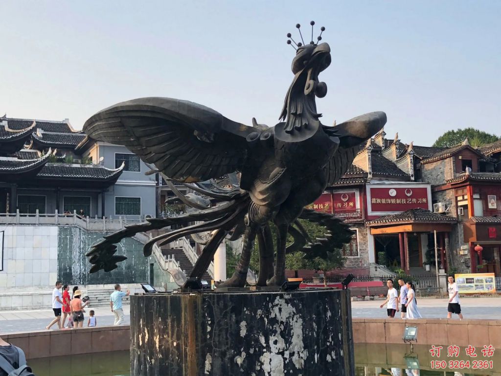 黃銅鳳凰銅雕廠家 仿古動(dòng)物銅雕
