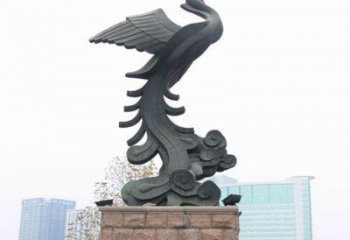 鳳凰銅雕廠家 抽象動(dòng)物銅雕