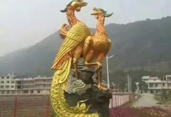 鳳凰銅雕廠家 黃銅動(dòng)物銅雕