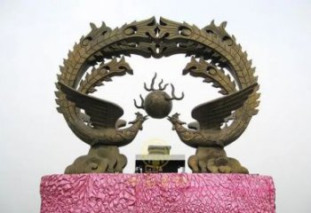 仿古鳳凰銅雕廠家 彩繪動(dòng)物銅雕
