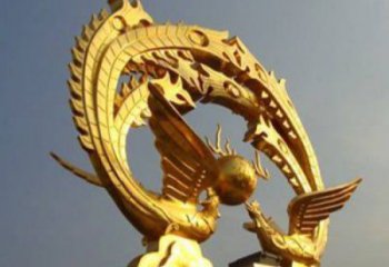 青銅鳳凰銅雕 公園動(dòng)物銅雕廠家