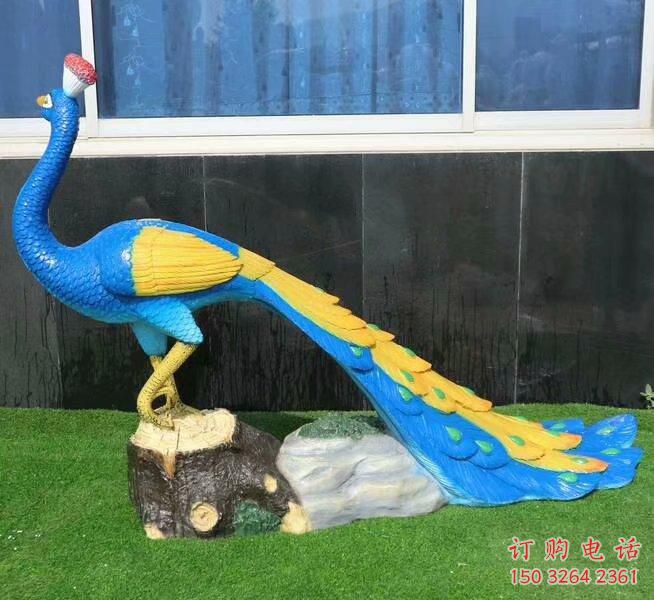 青銅綠孔雀銅雕 公園動(dòng)物銅雕廠家