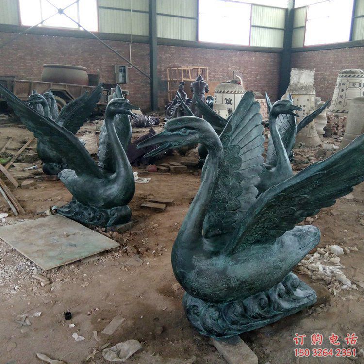 園林鴨子銅雕廠家 青銅動(dòng)物銅雕