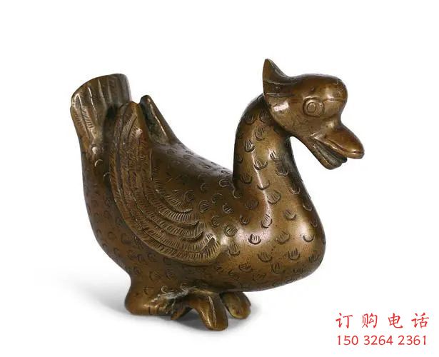 廣場鴨子銅雕廠家 青銅動物銅雕