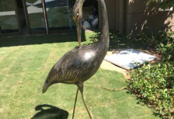 仿古火鳥銅雕廠家 彩繪動物銅雕