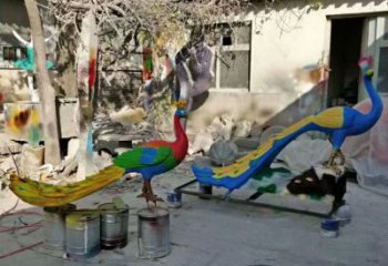 黃銅綠孔雀銅雕廠家 仿古動(dòng)物銅雕
