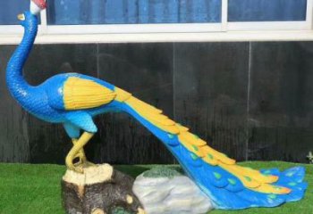 青銅綠孔雀銅雕 公園動(dòng)物銅雕廠家