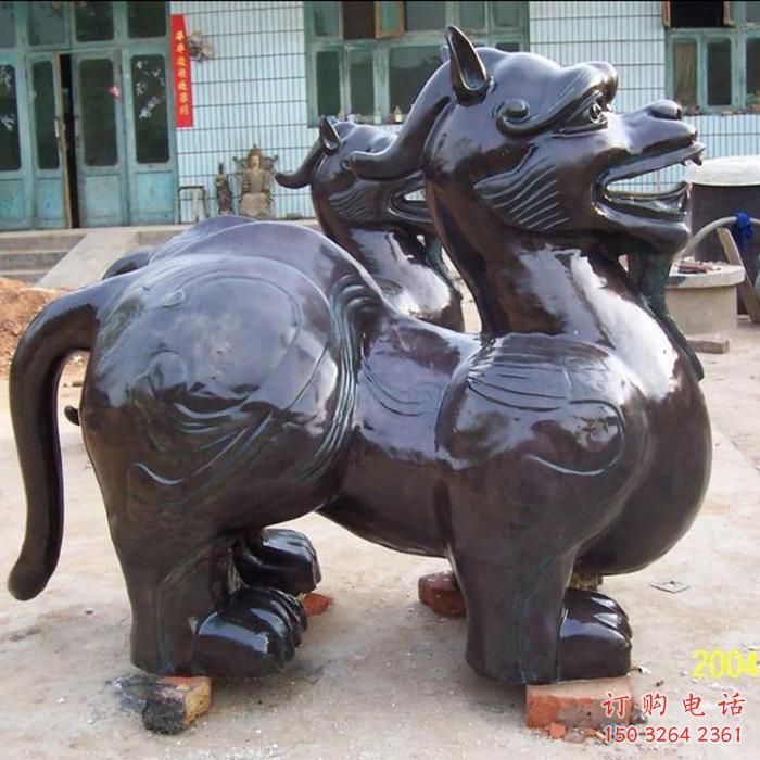 別墅獨(dú)角獸銅雕廠家 公園動(dòng)物銅雕