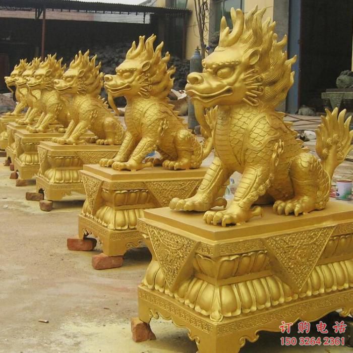 彩繪獨(dú)角獸銅雕廠家 仿古動(dòng)物銅雕