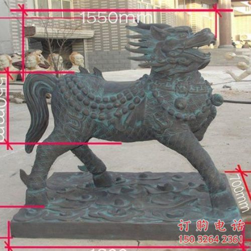 廣場(chǎng)獨(dú)角獸銅雕 青銅動(dòng)物銅雕廠