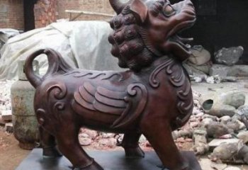 紫銅獨(dú)角獸銅雕廠家 仿古動(dòng)物銅雕