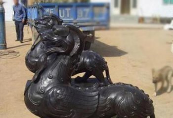 園林獨(dú)角獸銅雕廠家 青銅動(dòng)物銅雕