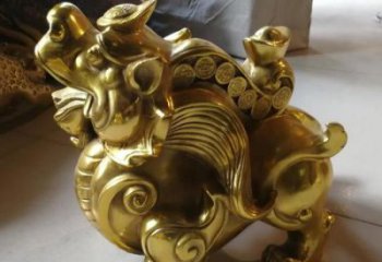 街頭獨(dú)角獸銅雕廠家 城市動(dòng)物銅雕
