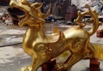 公園獨(dú)角獸銅雕廠家 街頭動(dòng)物銅雕