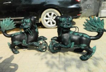 獨(dú)角獸銅雕廠家 抽象動(dòng)物銅雕