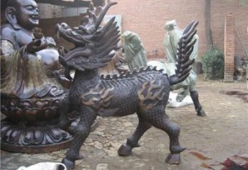 城市獨(dú)角獸銅雕廠家 黃銅動(dòng)物銅雕
