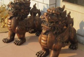 黃銅獨(dú)角獸銅雕 仿古動(dòng)物銅雕廠