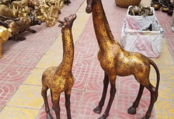 抽象長(zhǎng)頸鹿銅雕廠家 辦公室動(dòng)物銅雕