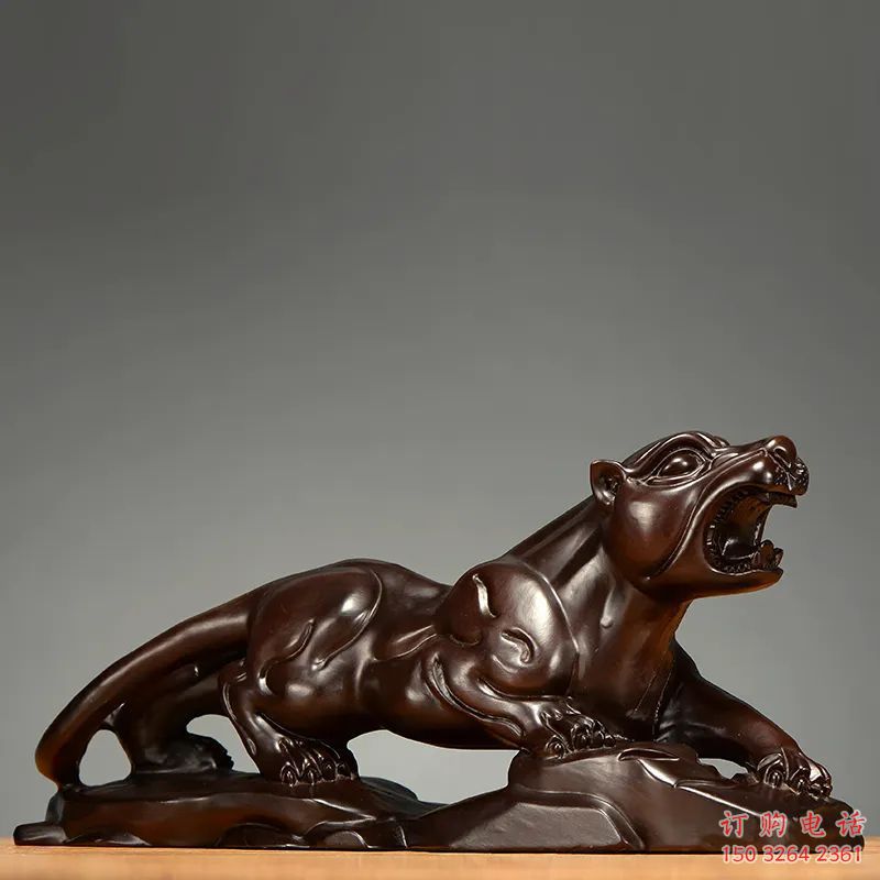 廣場(chǎng)金錢(qián)豹銅雕廠家 青銅動(dòng)物銅雕