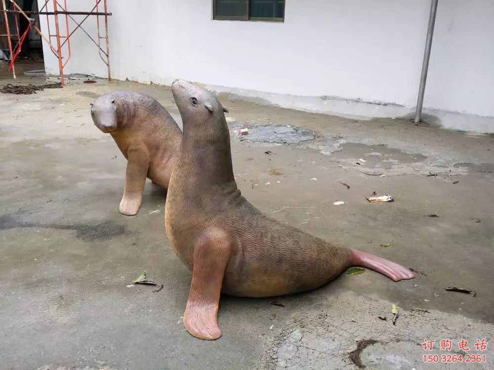 別墅海豹銅雕廠家 公園動物銅雕