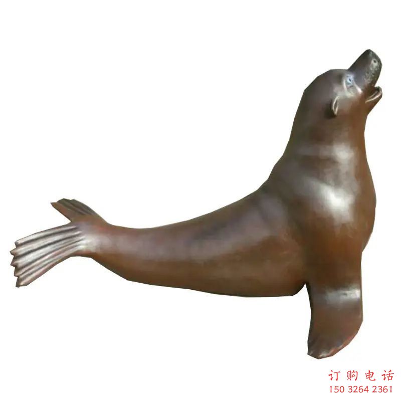 海豹銅雕廠家 抽象動(dòng)物銅雕