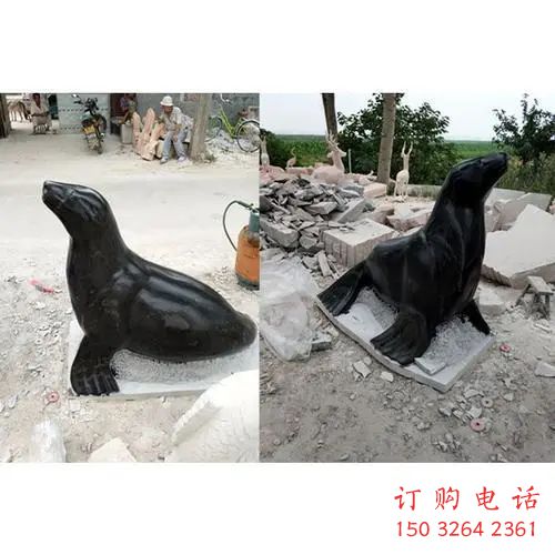 城市海豹銅雕廠家 黃銅動(dòng)物銅雕