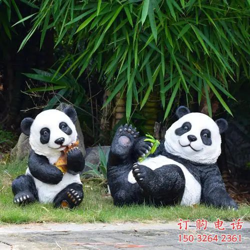 公園熊貓銅雕廠家 街頭動(dòng)物銅雕