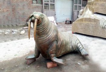廣場(chǎng)海豹銅雕廠家 青銅動(dòng)物銅雕