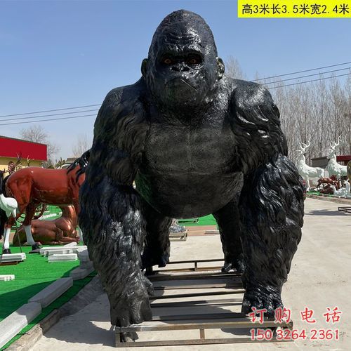 大猩猩銅雕廠家 黃銅動物銅雕廠家