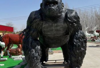大猩猩銅雕廠家 黃銅動(dòng)物銅雕廠家