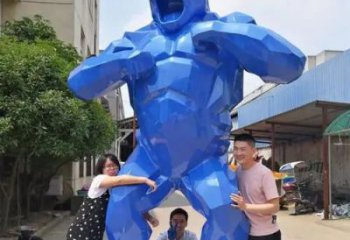 廣場(chǎng)大猩猩銅雕 青銅動(dòng)物銅雕廠