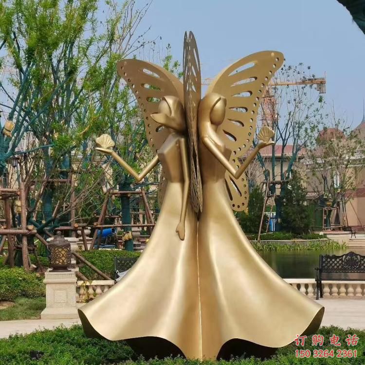 街頭蝴蝶銅雕廠家 城市動(dòng)物銅雕