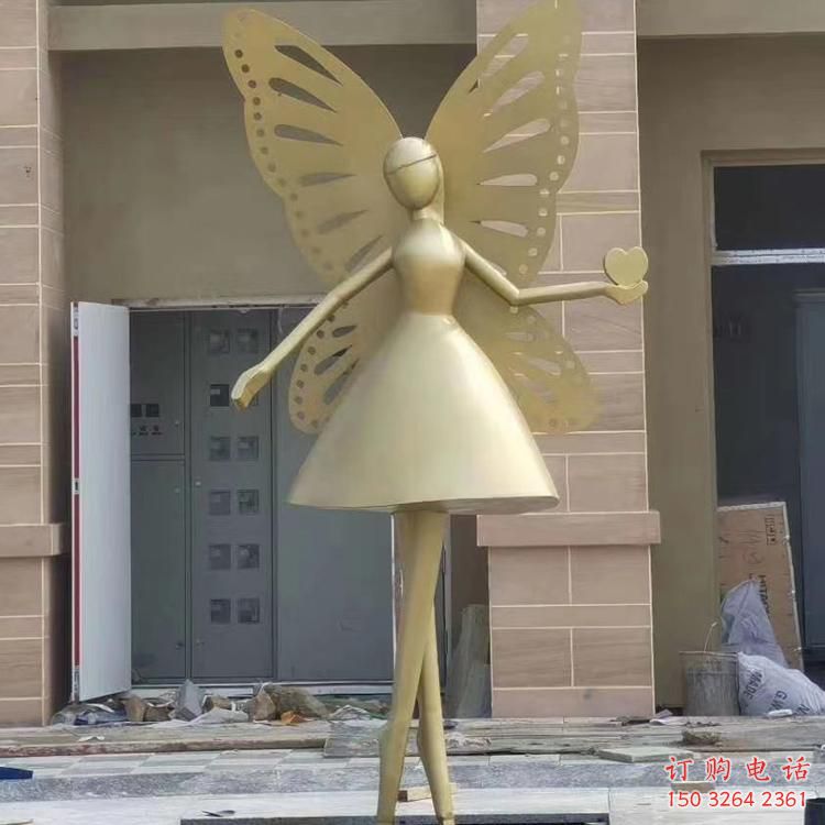抽象蝴蝶銅雕廠家 辦公室動(dòng)物銅雕