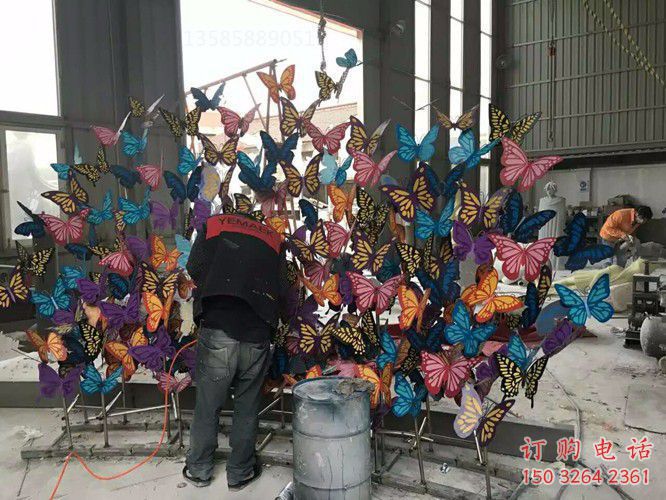 廣場(chǎng)蝴蝶銅雕 青銅動(dòng)物銅雕廠