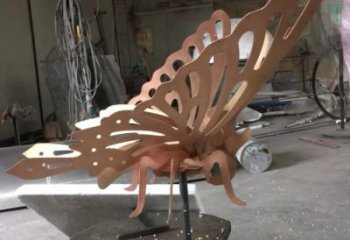 青銅蝴蝶銅雕廠家 公園動(dòng)物銅雕