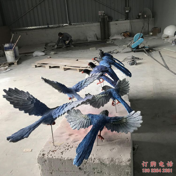 別墅飛鳥銅雕廠家 公園動物銅雕