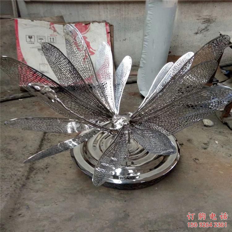 仿古蜻蜓銅雕廠家 彩繪動物銅雕