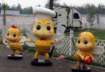仿古蜜蜂銅雕廠家 彩繪動物銅雕