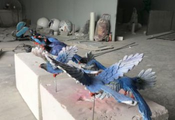 青銅飛鳥銅雕廠家 公園動物銅雕