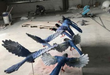 別墅飛鳥銅雕廠家 公園動物銅雕