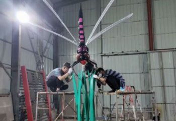 蜻蜓銅雕廠家 黃銅動(dòng)物銅雕