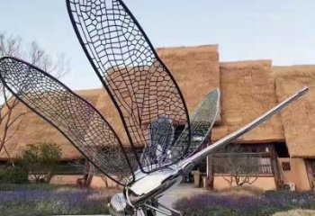 蜻蜓銅雕廠家 抽象動物銅雕