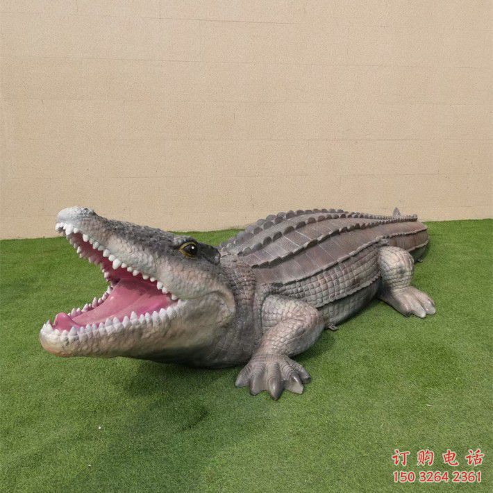廣場鱷魚銅雕廠家 青銅動(dòng)物銅雕