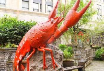 別墅龍蝦銅雕廠家 公園動物銅雕