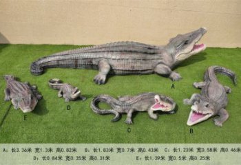 紫銅鱷魚(yú)銅雕廠家 仿古動(dòng)物銅雕