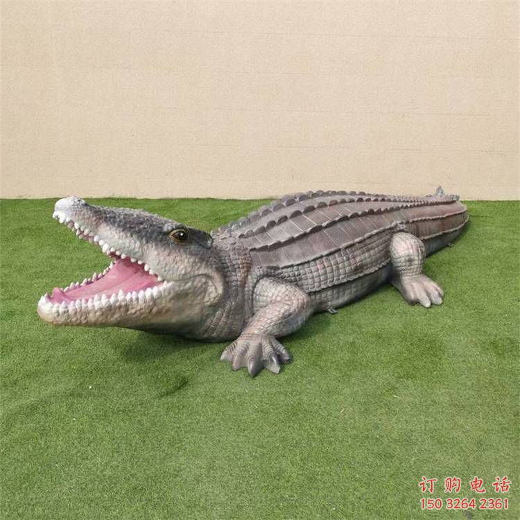 抽象鱷魚(yú)銅雕 動(dòng)物銅雕廠家