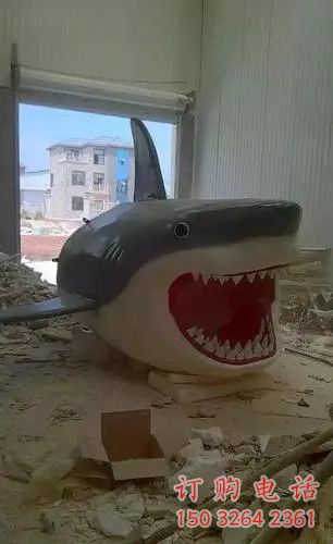 街頭鯊魚銅雕廠家 城市動物銅雕